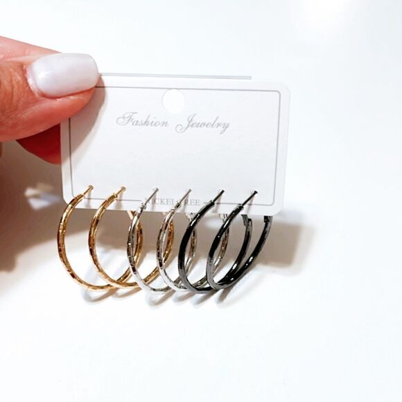 hoop earrings T9 - Picture 1 of 4